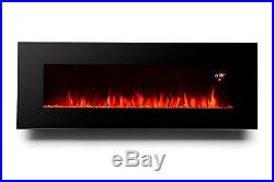 Wall Mount Electric Fireplace Heater Insert 50 Infrared 5100 BTU Remote Control