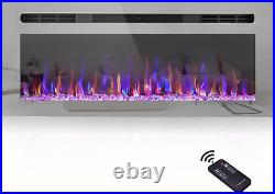 Wall Mounted Electric Fireplace Linear Electric Fireplace Insert With Remote