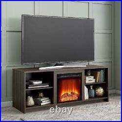 Wooden Fireplace TV Stand Electric Fireplace Insert Home Entertainment Furniture