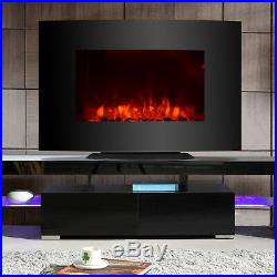XL Large 35x22 Electric Fireplace Insert Wall Mount Heater with Remote Control