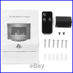 XL Large 35x22 Electric Fireplace Insert Wall Mount Heater with Remote Control