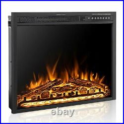 Xbeauty 28 Inch Electric Fireplace Insert, Infrared Electric Fireplace