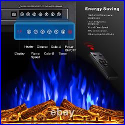 Xbeauty 28 Inch Electric Fireplace Insert, Infrared Electric Fireplace
