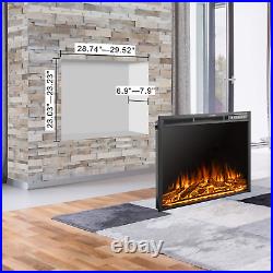 Xbeauty 30 Inch Electric Fireplace Insert, Infrared Electric Fireplace