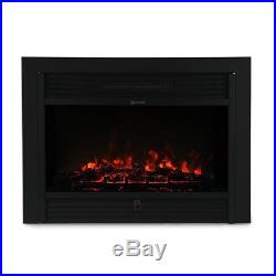 XtremepowerUS 28.5 Inch 1500W 5200BTU Embedded Electric Fireplace Insert Heater