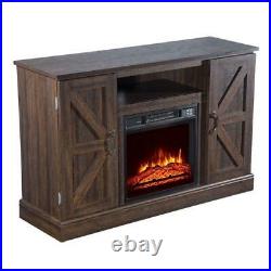 Zokop Wood Cabinet Up to 47 TV Stand Stove Electric 18 Fireplace Insert Heater